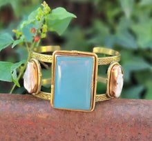 Load image into Gallery viewer, Blue Chalcedony Cuff